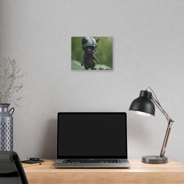 Whimsical Cat Canvas Art | Cat Lover Wall Decor, Unique Home Gift, Funny Pet Art, Kids Room Decoration, Animal Lover Gift - Image 4