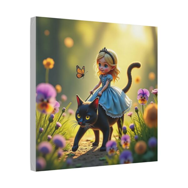Whimsical Fairy Tale Canvas Art, Enchanting Wall Decor for Kids, Fantasy Nursery Artwork, Cute Home Decoration, Gift for Cat Lovers - Image 14