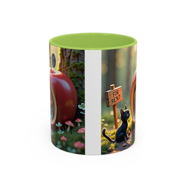 Whimsical Apple House Coffee Mug - Cute Cat & Doll Design, Gift for Cat Lovers, Home Office Decor, Eco-Friendly Drinkware - Image 33