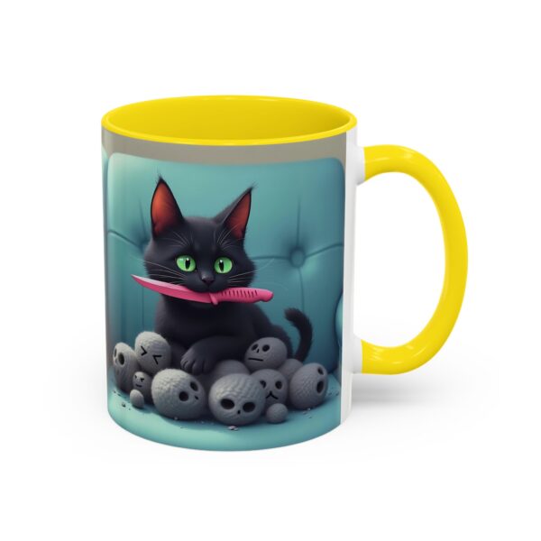 Cat Lover's Accent Coffee Mug - Fun Kitty Design, Gift for Cat Owners, Pet Lover's Coffee Cup, Halloween Decor, Unique Cat Gift - Image 30