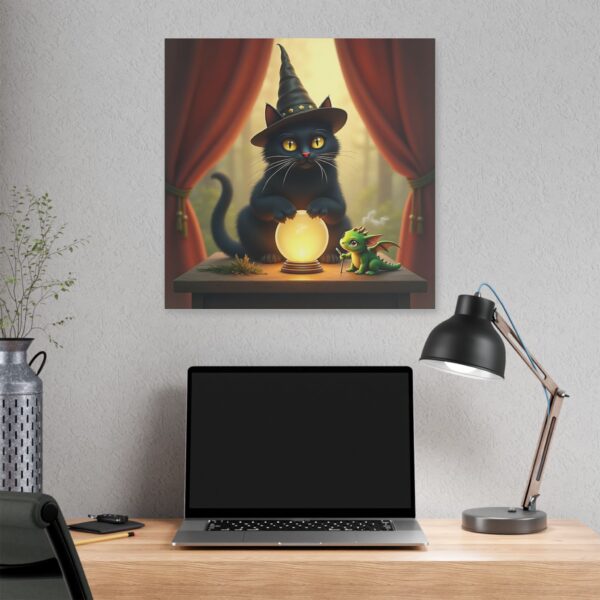 Magical Cat Canvas Art, Halloween Decor, Witchy Home Decor, Pet Lover Gift, Cozy Witch Aesthetic - Image 16
