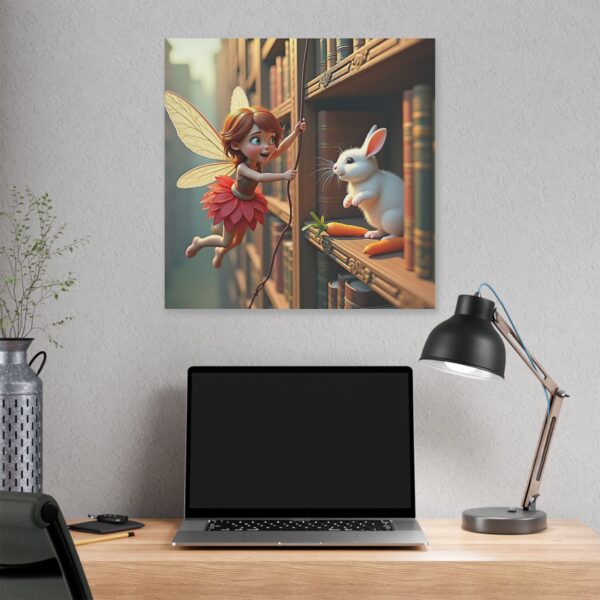 Whimsical Fairy Canvas Art | Enchanted Decor for Kids' Rooms, Magical Gift for Fairy Lovers, Nursery Wall Art, Unique Gift Idea, Fairy [...] - Image 16
