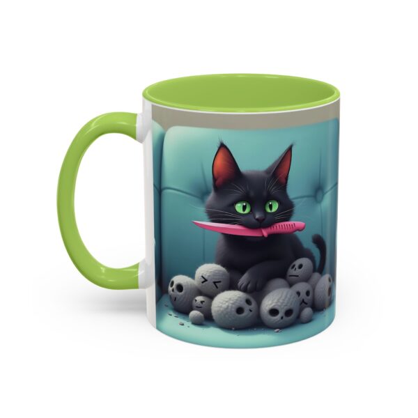 Cat Lover's Accent Coffee Mug - Fun Kitty Design, Gift for Cat Owners, Pet Lover's Coffee Cup, Halloween Decor, Unique Cat Gift - Image 35