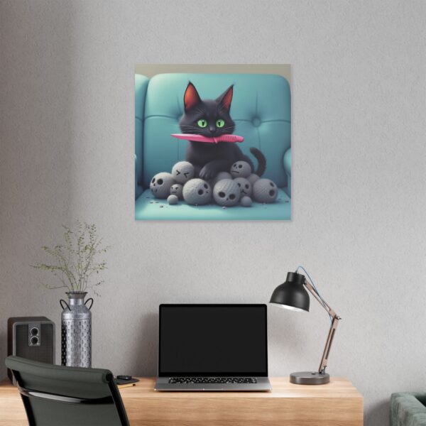Playful Cat Canvas Wall Art, Cute Cat Decor, Whimsical Pet Print, Cat Lovers Gift, Fun Home Decor - Image 24