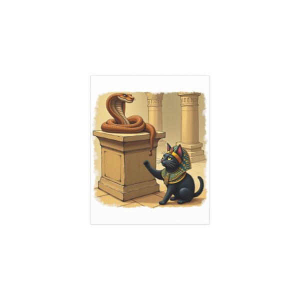 Egyptian Cat Wall Art, Indoor and Outdoor Silk Posters, Home Decor, Cat Lover Gift, Unique Art Print, Animal Illustration - Image 7