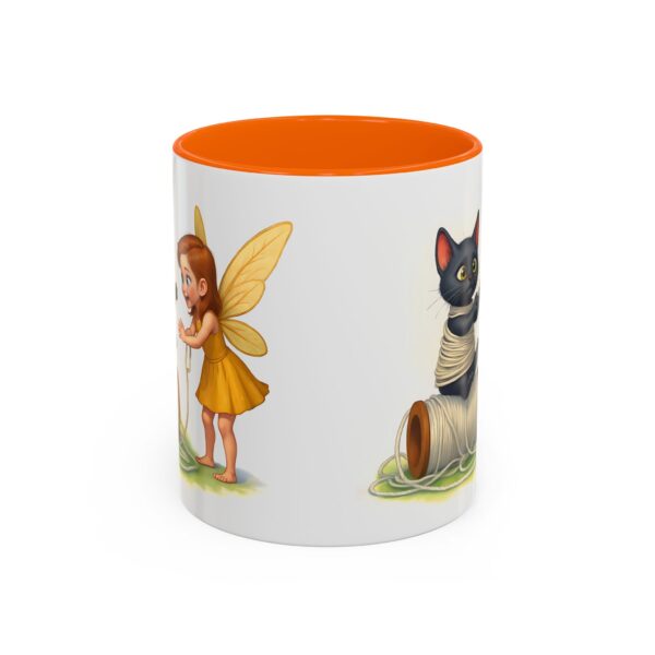 Whimsical Fairy and Cat Coffee Mug, Cute Cat Mug, Gift for Cat Lovers, Fairy Tale Mug, Fantasy Lover's Drinkware - Image 21