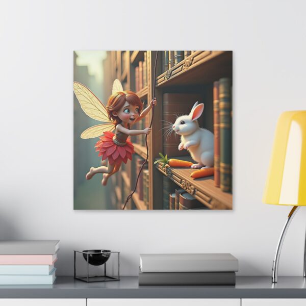 Whimsical Fairy Canvas Art | Enchanted Decor for Kids' Rooms, Magical Gift for Fairy Lovers, Nursery Wall Art, Unique Gift Idea, Fairy [...] - Image 15