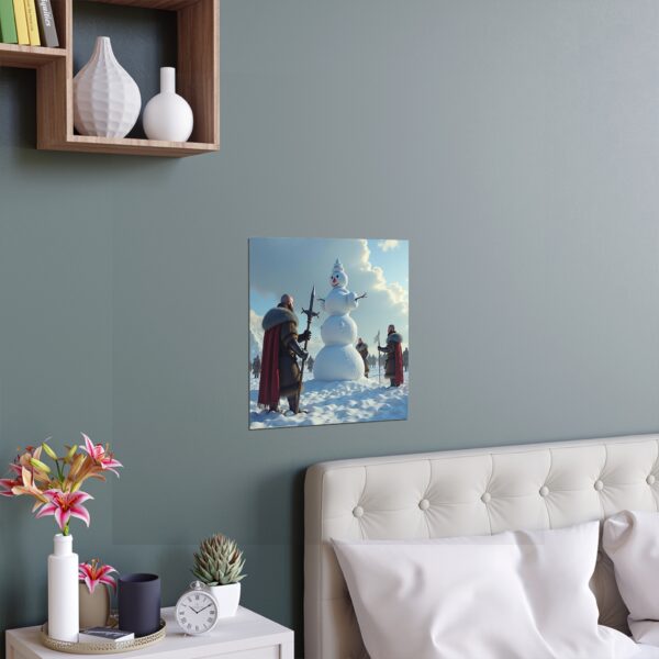 Winter Wonderland Silk Poster, Christmas Decor, Holiday Wall Art, Cozy Home Decor, Gift for Snow Lovers, Indoor Wall Hanging - Image 2