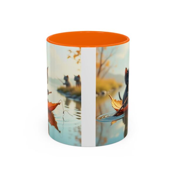 Whimsical Cat Coffee Mug - Black Accent, Perfect for Cat Lovers, Fall Decor, Cute Gift for Her, Cozy Mornings - Image 21