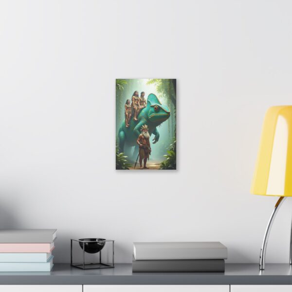 Whimsical Jungle Art Print, Classic Stretched Canvas, Fantasy Decor, Adventure Artwork, Unique Home Decor, Gifts for Nature Lovers - Image 3