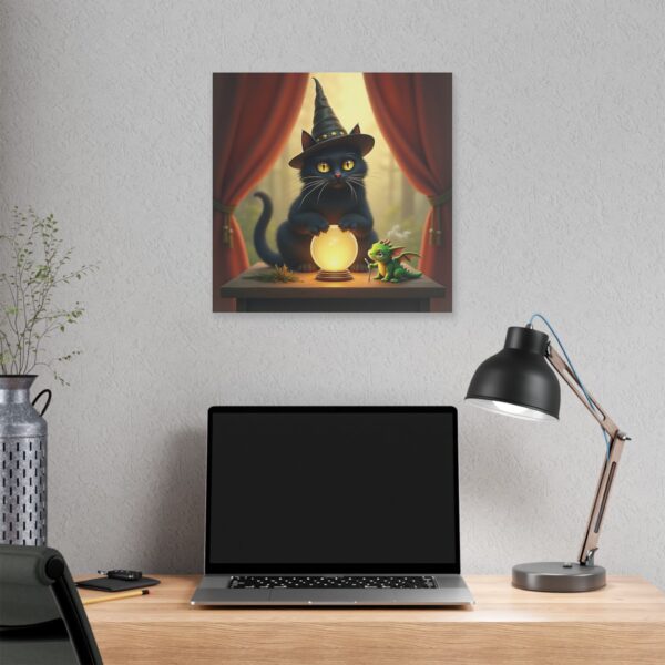 Magical Cat Canvas Art, Halloween Decor, Witchy Home Decor, Pet Lover Gift, Cozy Witch Aesthetic - Image 12