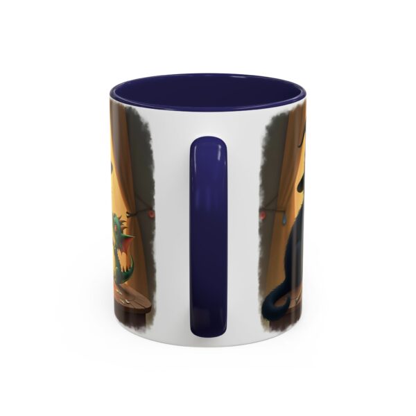 Whimsical Cat & Dragon Mug, Cute Coffee Mug, Halloween Decor, Gift for Cat Lovers, Cozy Tea Mug, Fantasy Drinkware - Image 8