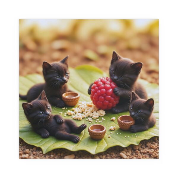 Adorable Cat Silk Poster - Indoor/Outdoor Art, Kawaii Decor for Cat Lovers, Pet Themed Gift, Cute Collectible - Image 7