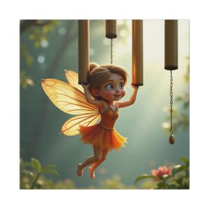 Whimsical Fairy Canvas Print, Enchanted Wall Art, Magical Decor, Gift for Kids, Nature Inspired Artwork, Nursery Decoration