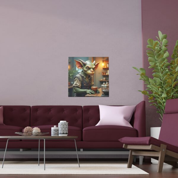 Magical Creature Silk Poster, Whimsical Wall Art, Fantasy Decor, Gifts for Home, Kids Room Wall Art, Unique Indoor Outdoor Art - Image 9