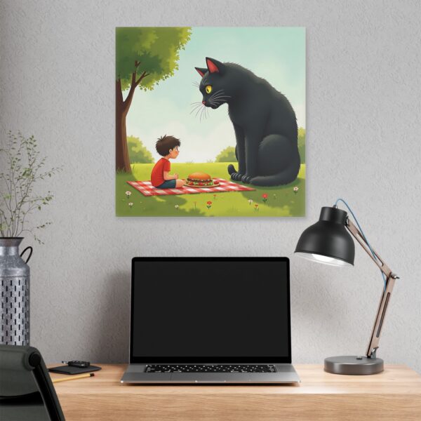 Whimsical Cat Canvas Art, Playful Wall Decor, Child and Pet Lovers Gift, Unique Home Accent, Fun Children’s Room Artwork - Image 16
