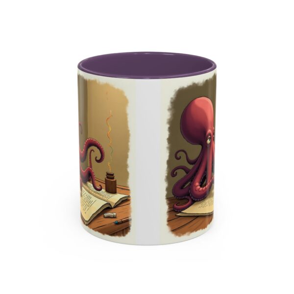 Whimsical Octopus Writing Mug | Artistic Coffee Mug, Gift for Writers, Ocean Lover's Mug, Unique Tea Cup, Fun Desk Accessory - Image 25