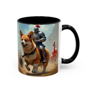 Adventurous Corgi Coffee Mug - Fun Animal Decor, Gift for Pet Lovers, Cute Corgi Art, Unique Office Mug, Holiday Coffee Cup