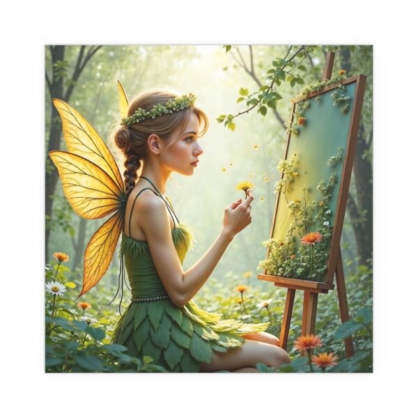 Enchanting Silk Wall Art Poster, Fairy Theme Home Decor, Nature Inspired Art, Magical Gift, Indoor Outdoor Decoration, Unique Art Print - Image 7