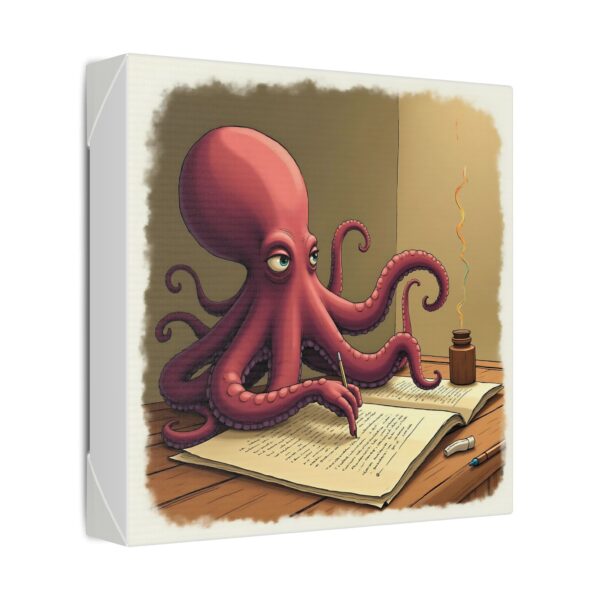 Whimsical Octopus Canvas Art Print, Ocean Decor, Fun Wall Art, Nautical Themed Gift, Office Wall Art, Unique Home Decor - Image 2
