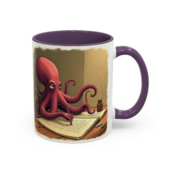 Whimsical Octopus Writing Mug | Artistic Coffee Mug, Gift for Writers, Ocean Lover's Mug, Unique Tea Cup, Fun Desk Accessory - Image 26