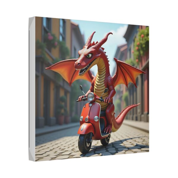 Whimsical Dragon Art Canvas Print, Fantasy Wall Decor, Vibrant Dragon Artwork, Unique Gift for Art Lovers, Fun Home Decoration - Image 10