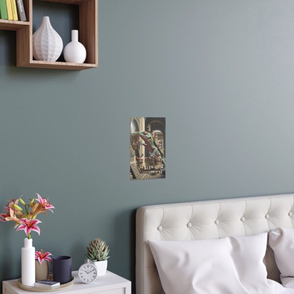Architects’ Dilemma: Gecko vs. Greek Ceiling Mosaic Art Poster - Image 2