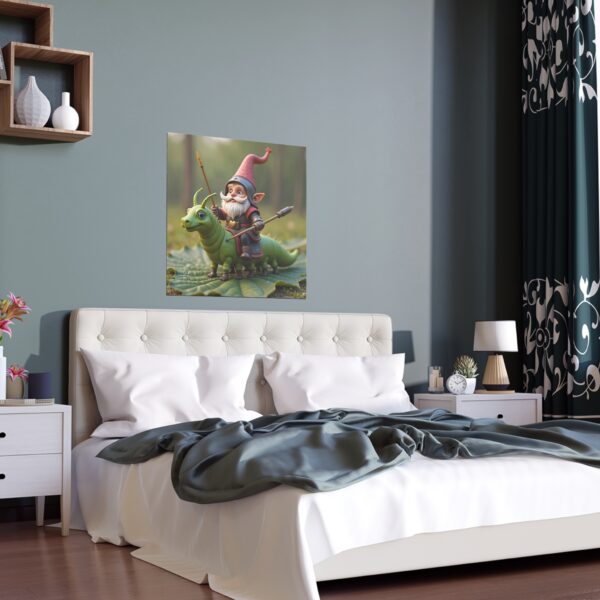 Fantasy Gnome Silk Poster – Whimsical Home Decor, Unique Wall Art for Kids, Nursery, and Playroom, Great Gift Idea - Image 5