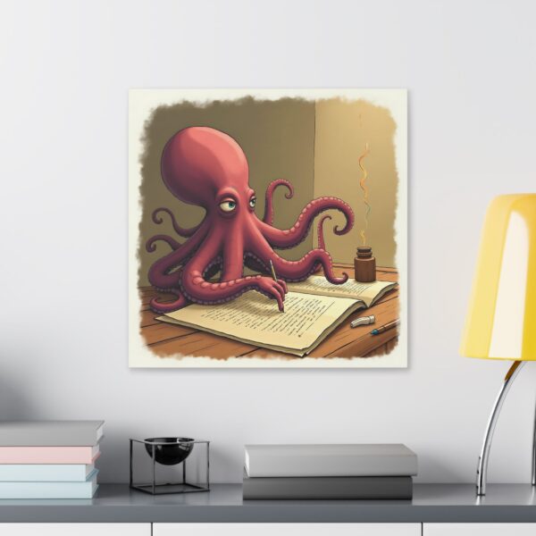 Whimsical Octopus Canvas Art Print, Ocean Decor, Fun Wall Art, Nautical Themed Gift, Office Wall Art, Unique Home Decor - Image 15