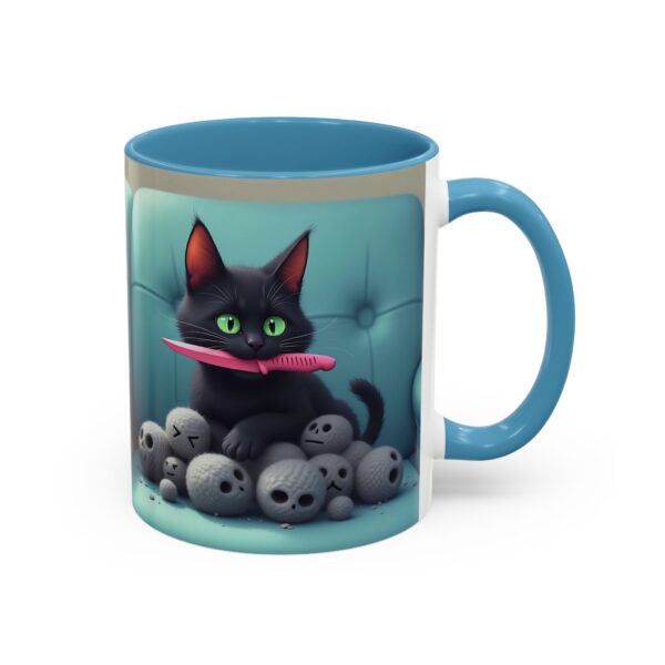 Cat Lover's Accent Coffee Mug - Fun Kitty Design, Gift for Cat Owners, Pet Lover's Coffee Cup, Halloween Decor, Unique Cat Gift - Image 18