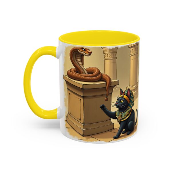 Ancient Egypt Cat Coffee Mug | Anubis and Snake Design | Black Accent Mugs for Cat Lovers, Gift for Holidays, Unique Kitchen Decor - Image 31