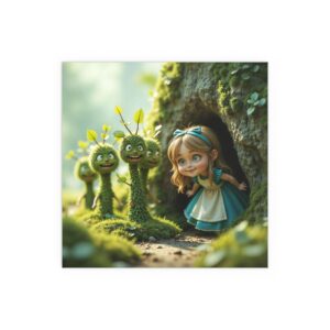 Charming Silk Art Poster featuring Enchanted Forest Creatures, Whimsical Decor for Home, Kids Room Art, Magical Wall Decor, Unique [...]