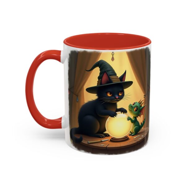 Whimsical Cat & Dragon Mug, Cute Coffee Mug, Halloween Decor, Gift for Cat Lovers, Cozy Tea Mug, Fantasy Drinkware - Image 15