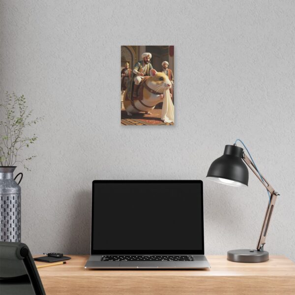 Whimsical Hamster Canvas Print, Funny Artwork, Unique Gift, Home Decor, Animal Lover's Art, Quirky Wall Art - Image 4