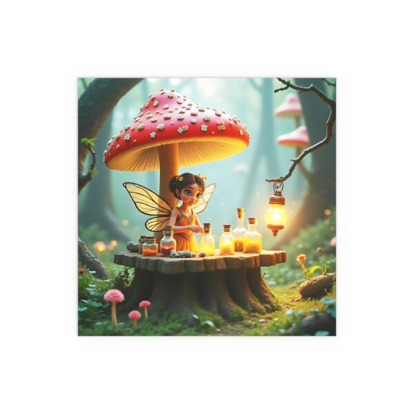 Silk Poster - Enchanted Forest Fairy Alchemy Stand