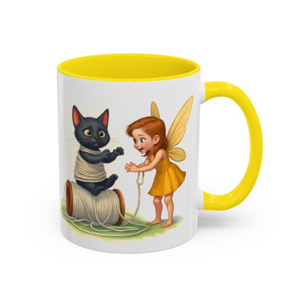Whimsical Fairy and Cat Coffee Mug, Cute Cat Mug, Gift for Cat Lovers, Fairy Tale Mug, Fantasy Lover's Drinkware - Image 30