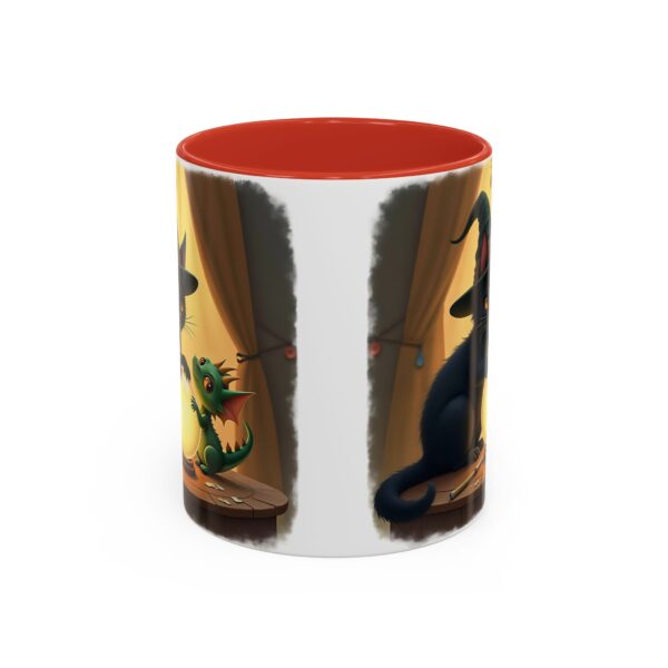 Whimsical Cat & Dragon Mug, Cute Coffee Mug, Halloween Decor, Gift for Cat Lovers, Cozy Tea Mug, Fantasy Drinkware - Image 13