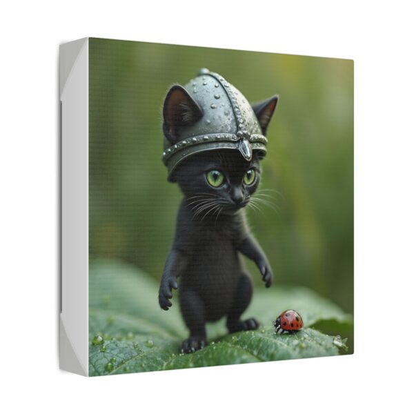Whimsical Cat Canvas Art | Cat Lover Wall Decor, Unique Home Gift, Funny Pet Art, Kids Room Decoration, Animal Lover Gift - Image 6