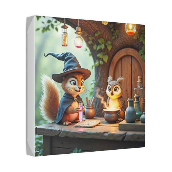 Canvas Wall Art - Scholarly Owl and Squirrel Potion Seller - Image 10