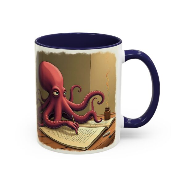 Whimsical Octopus Writing Mug | Artistic Coffee Mug, Gift for Writers, Ocean Lover's Mug, Unique Tea Cup, Fun Desk Accessory - Image 6