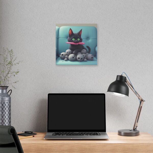 Playful Cat Canvas Wall Art, Cute Cat Decor, Whimsical Pet Print, Cat Lovers Gift, Fun Home Decor - Image 12