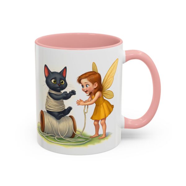 Whimsical Fairy and Cat Coffee Mug, Cute Cat Mug, Gift for Cat Lovers, Fairy Tale Mug, Fantasy Lover's Drinkware - Image 10