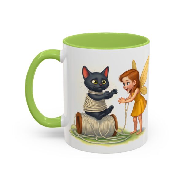 Whimsical Fairy and Cat Coffee Mug, Cute Cat Mug, Gift for Cat Lovers, Fairy Tale Mug, Fantasy Lover's Drinkware - Image 35
