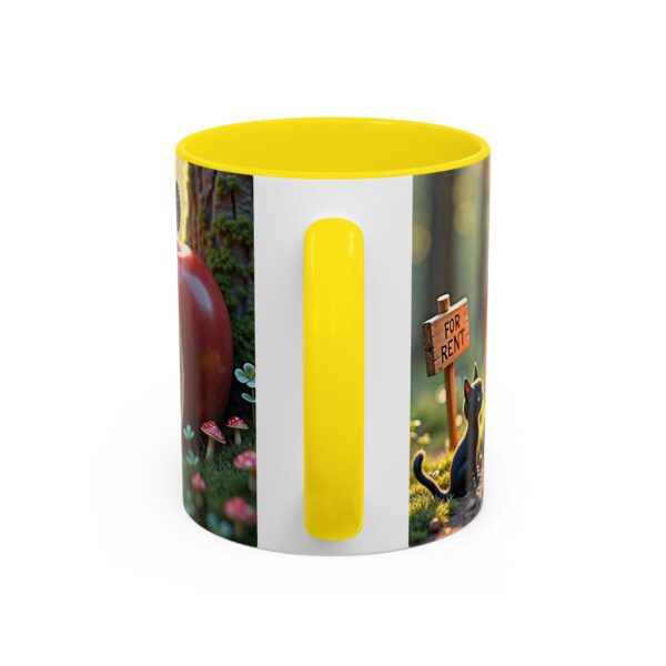 Whimsical Apple House Coffee Mug - Cute Cat & Doll Design, Gift for Cat Lovers, Home Office Decor, Eco-Friendly Drinkware - Image 32