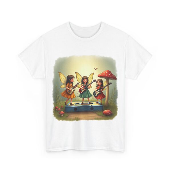 Fairy Band Unisex Heavy Cotton Tee, Cute Graphic Tee, Fairy Art Shirt, Gift for Girls, Birthday, Festival Wear, Summer Style - Image 3