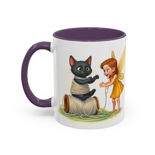 Whimsical Fairy and Cat Coffee Mug, Cute Cat Mug, Gift for Cat Lovers, Fairy Tale Mug, Fantasy Lover's Drinkware - Image 27
