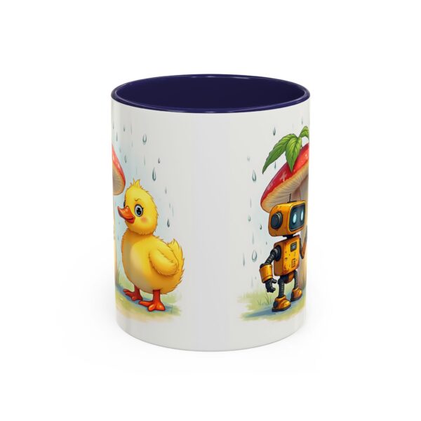 Whimsical Duck & Robot Coffee Mug, Cute Gift for Kids, Fun Kitchen Decor, Birthday Present, Office Mug - Image 5