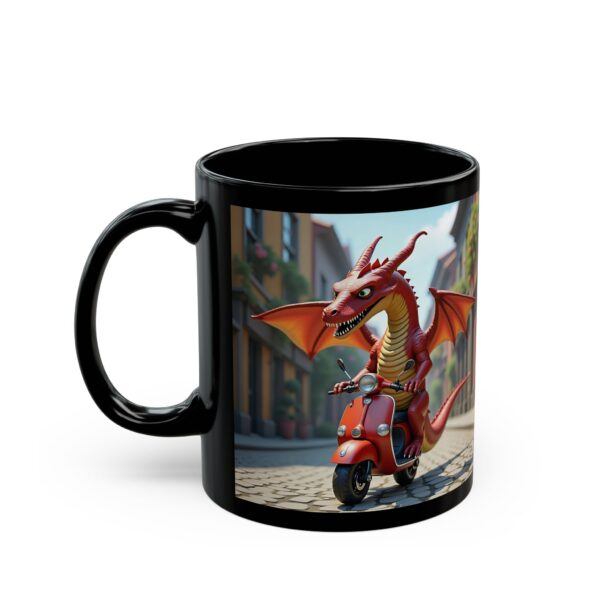 Dragon Rider Coffee Mug, Fantasy Mug, Gift for Gamers, Dragon Lover's Mug, Unique Drinkware, Fun Ceramic Mug - Image 3