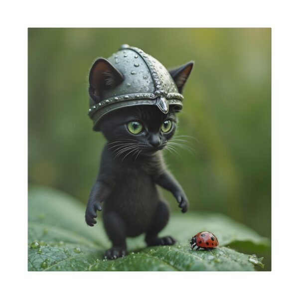Whimsical Cat Canvas Art | Cat Lover Wall Decor, Unique Home Gift, Funny Pet Art, Kids Room Decoration, Animal Lover Gift - Image 13