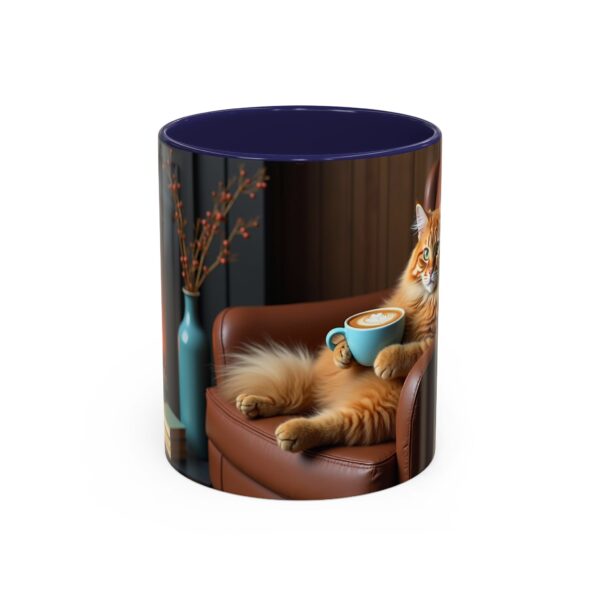Cozy Cat Accent Coffee Mug, Cat Lover Gift, Cute Mug for Home, Coffee Lovers, Pet Owner Showers, Cozy Home Decor - Image 5